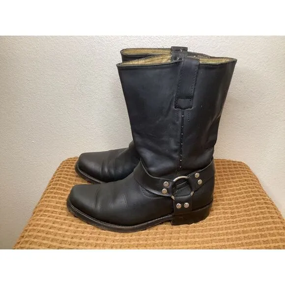 LINEA DE‎ ORO Quality Harness Mens US 7 Leather Western Work Riding Biker Boots