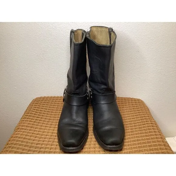 LINEA DE‎ ORO Quality Harness Mens US 7 Leather Western Work Riding Biker Boots
