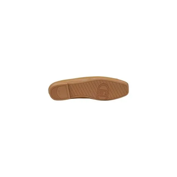 Liu Jo Beige Leather Flat Women's Shoe