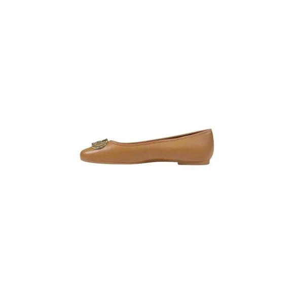 Liu Jo Beige Leather Flat Women's Shoe