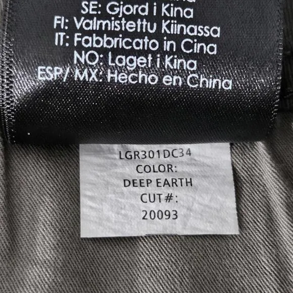 Liverpool Los Angeles Deep Earth Relaxed Straight Jeans Size 29