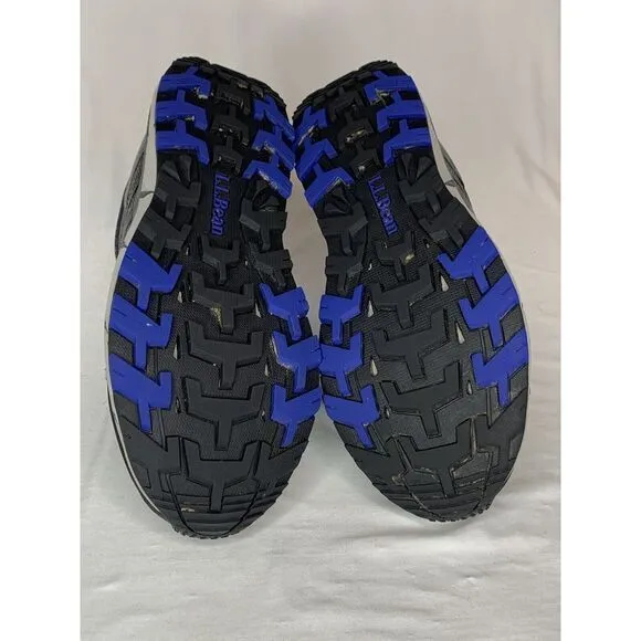 LL Bean Men's 7 M North Peak Trail Tek 2.5 Blue Black Mesh‎ WP Hiking Shoes