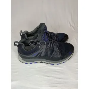 LL Bean Men's 7 M North Peak Trail Tek 2.5 Blue Black Mesh‎ WP Hiking Shoes