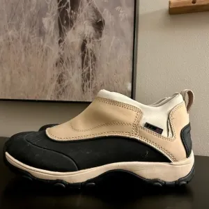L.L. Bean Tan &amp; Black Leather Neoprene Slip-On Boots, TEK 2.5, Women’s Size 10 M