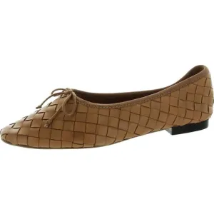 Loeffler Randall Womens Landry Tan Woven Leather Flat Shoes New