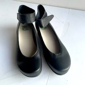 LOINTS OF HOLLAND Sydney Charlotte Shoes US 9.5 Black Mary Jane Ankle Strap Clog