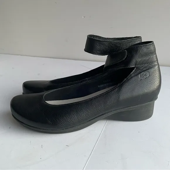 LOINTS OF HOLLAND Sydney Charlotte Shoes US 9.5 Black Mary Jane Ankle Strap Clog
