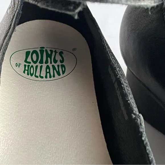 LOINTS OF HOLLAND Sydney Charlotte Shoes US 9.5 Black Mary Jane Ankle Strap Clog
