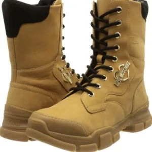 Love Moschino Tan Boots New High-Top Design and Sturdy Sole. Bangladesh sz 39.