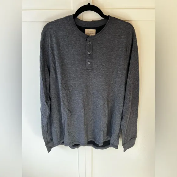 Lucky‎ Brand Men’s Long Sleeve Gray Shirt Size Large