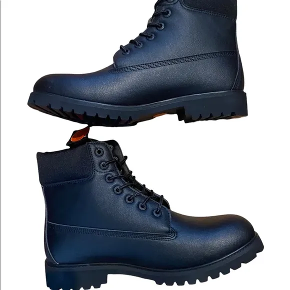 Lugz Convoy 6” Black Men’s Size 10.5 Work Boots Workwear Scuff Proof Synthetic.