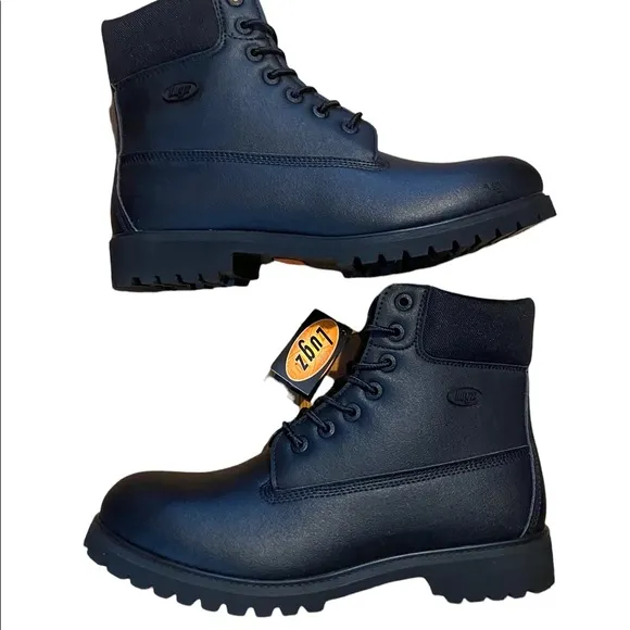 Lugz Convoy 6” Black Men’s Size 10.5 Work Boots Workwear Scuff Proof Synthetic.