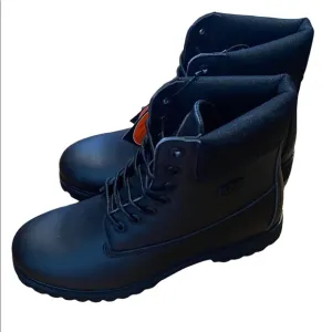 Lugz Convoy 6” Black Men’s Size 10.5 Work Boots Workwear Scuff Proof Synthetic.
