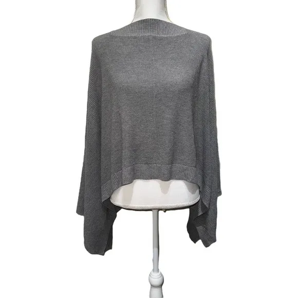 Lululemon - Forward Flow Poncho, in light gray, O/S, EUC, Cashmere blend