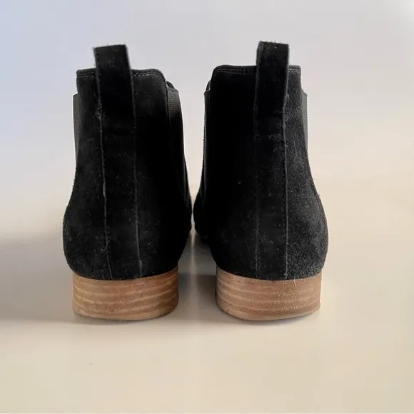 M. Gemi Chelsea Boot  Deserto Suede Ankle Flat Classic Minimalist Italy Black 7