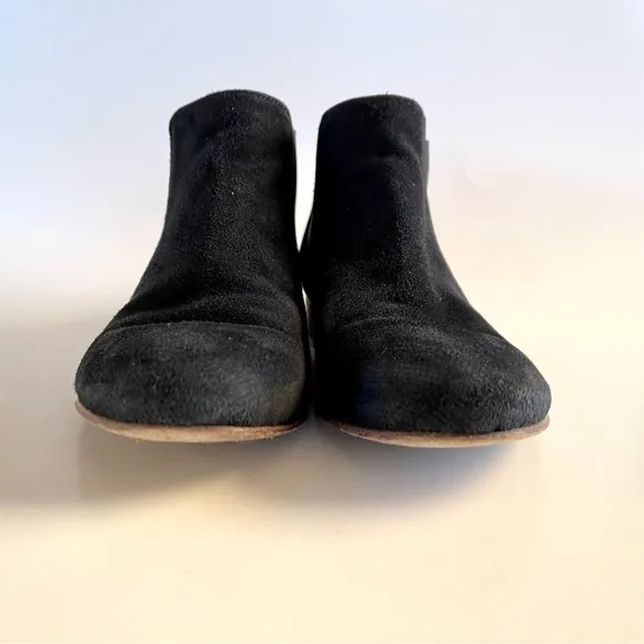 M. Gemi Chelsea Boot  Deserto Suede Ankle Flat Classic Minimalist Italy Black 7