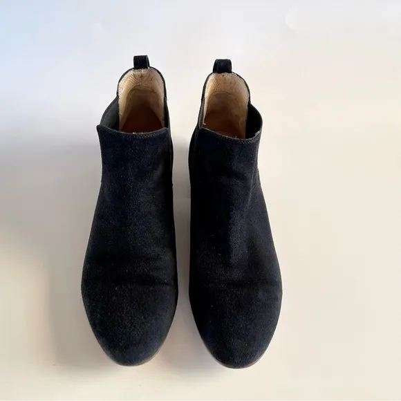M. Gemi Chelsea Boot  Deserto Suede Ankle Flat Classic Minimalist Italy Black 7