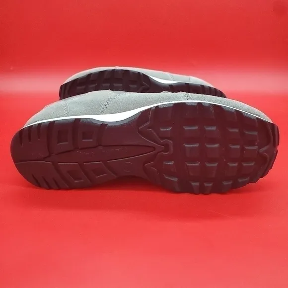 MacGregor Athletic Velcro Shoes Sneaker Men Size 6.5 Wide Suede Grey