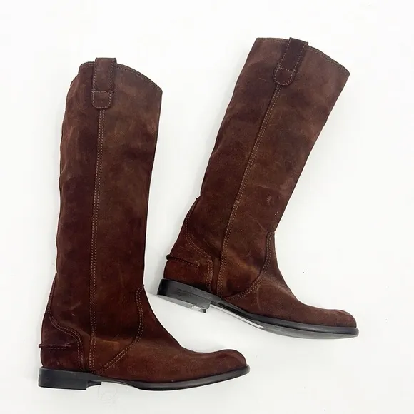 MADEWELL 1937 ARCHIVE Brown Suede Riding Boots size 6 NWOT