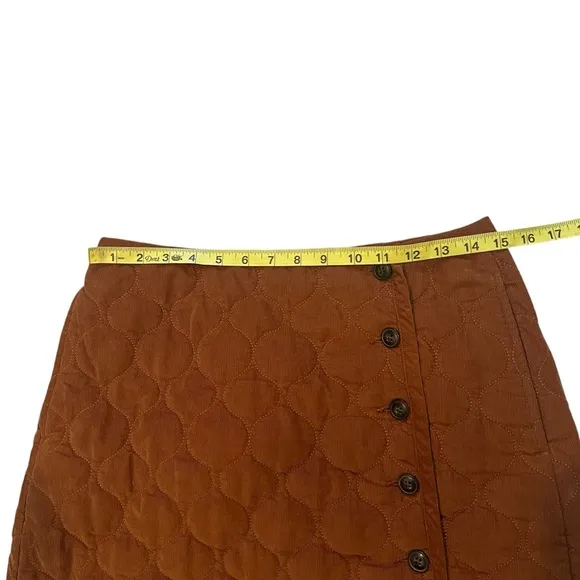 Madewell Curvy Corduroy Quilted Mini Skirt, Sz 10