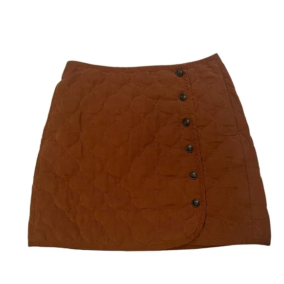 Madewell Curvy Corduroy Quilted Mini Skirt, Sz 10