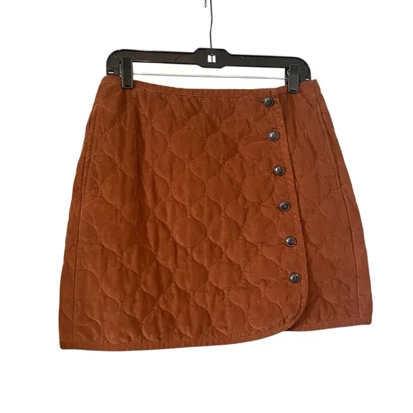 Madewell Curvy Corduroy Quilted Mini Skirt, Sz 10