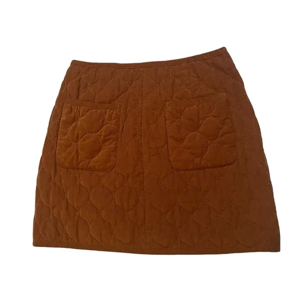 Madewell Curvy Corduroy Quilted Mini Skirt, Sz 10