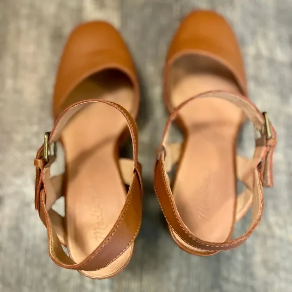 Madewell Leather Lug Sole Mary Janes, Size 11, Like New, Adjustable Ankle Strap