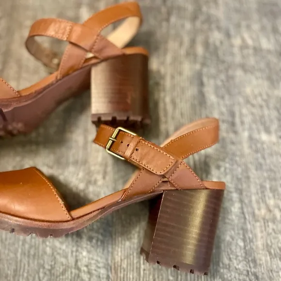 Madewell Leather Lug Sole Mary Janes, Size 11, Like New, Adjustable Ankle Strap