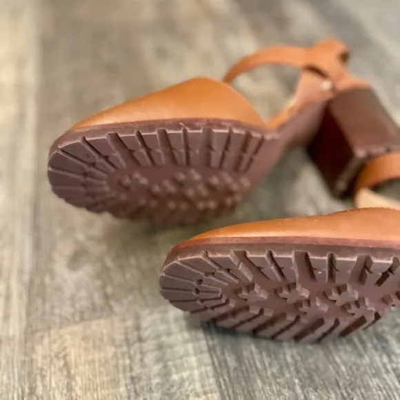 Madewell Leather Lug Sole Mary Janes, Size 11, Like New, Adjustable Ankle Strap