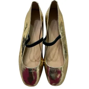 Madewell The Greta Ballet Flat in Gold  Leather