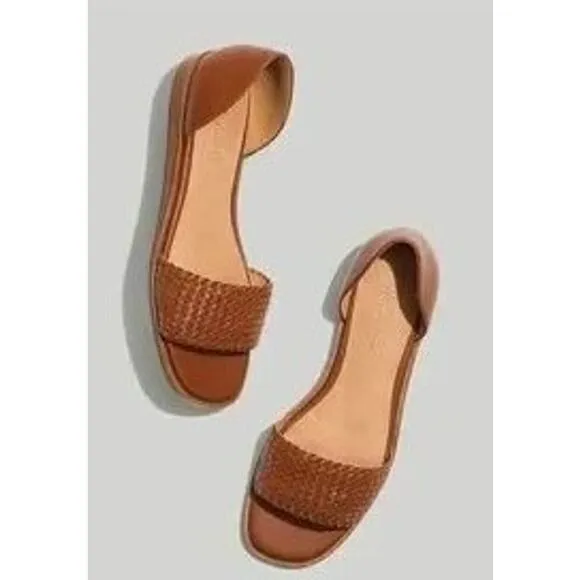 Madewell The‎ Nelda d'Orsay Flat in Brown Size 7 MSRP $138