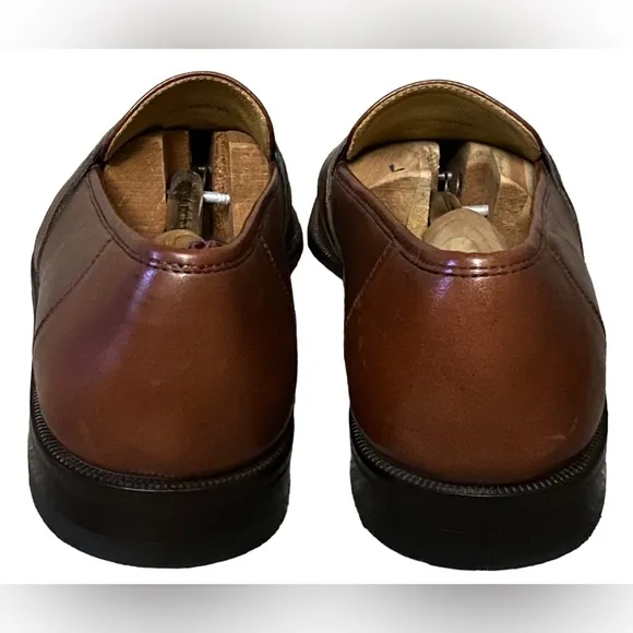 Magnanni 9340 Brown Leather Moccasin Toe Casual Penny Loafer Shoes Men's Sz 8M