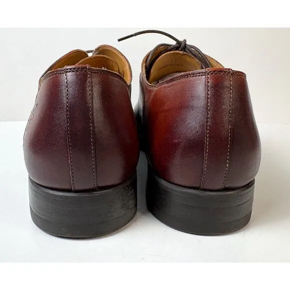 Magnanni Oxford Shoes Men's 11 Cognac Tobacco Two Tone Derby Lace Up Portugal