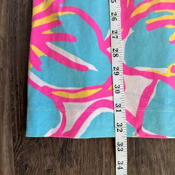 Mahi Gold Addie Dress in Let’s Luau Flamingo Pink (Medium)