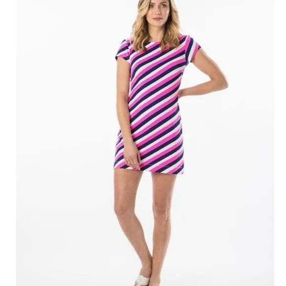 Mahi Gold Addie Dress in Multi Stripe Medium