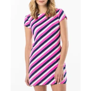 Mahi Gold Addie Dress in Multi Stripe Medium