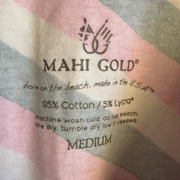 Mahi Gold Addie Dress in Multi Stripe Medium
