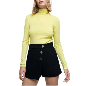 MAJE Image Button-Detail Recycled Polyester-Blend Shorts Skort Size 36/S