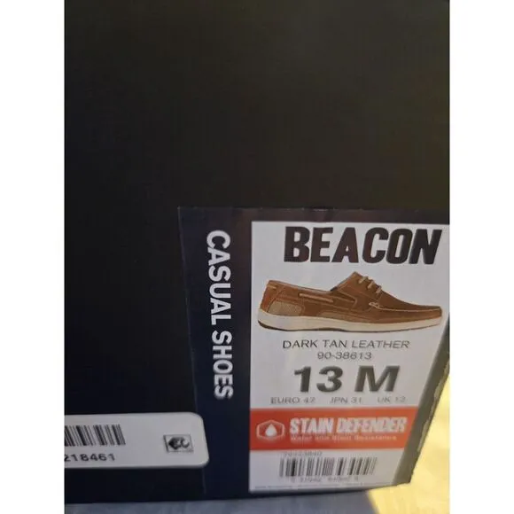 Man's Boat Shoes Dockers Beacon Boat Shoe‎ Dark Tan 13M