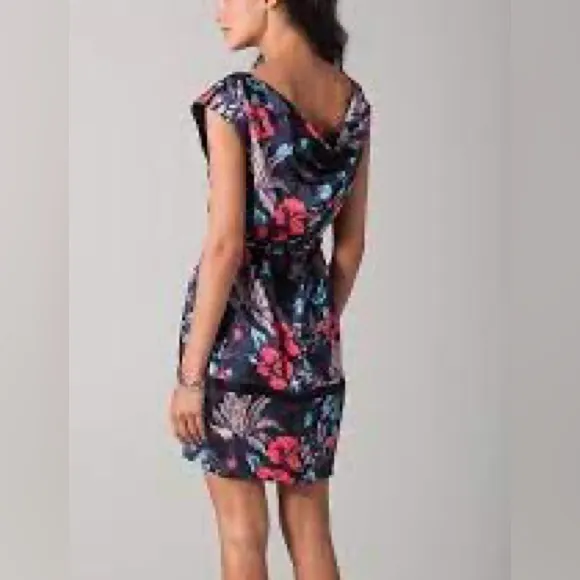 Marc By Marc Jacobs Horizon Teal Multi Silk Floral Belted Dress