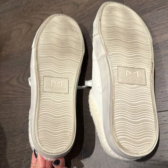 Marc Fisher Slide on Womens Size 10 Miranda Slip On Sneaker Lifestyle Faux Fur