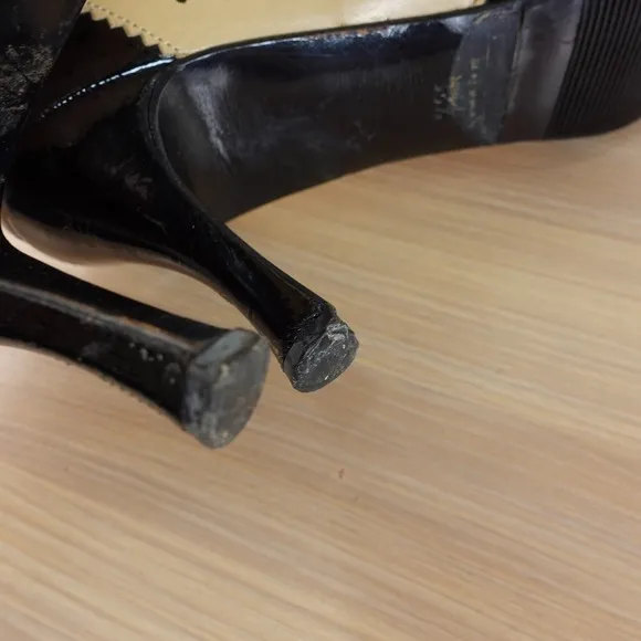 MARC JACOBS Shoes 38.5 Pump Heels Leather Oxford 7.5 Y2K Preppy Two Tone ITALY