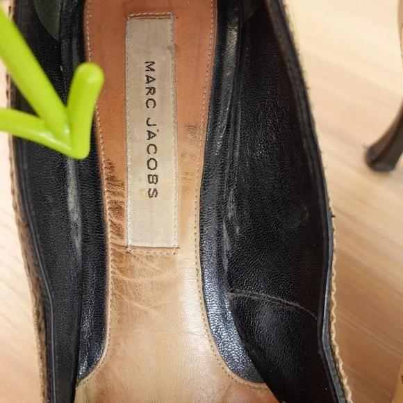 MARC JACOBS Shoes 38.5 Pump Heels Leather Oxford 7.5 Y2K Preppy Two Tone ITALY