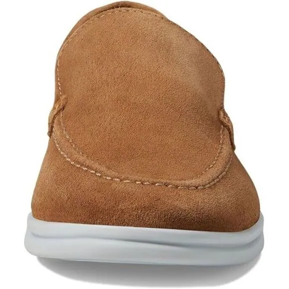 Marc Joseph New York Shoes Women Tan Suede Casual Slip-on Venetian Loafer ZPO642