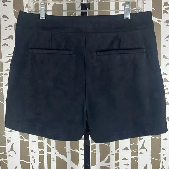 Marie Oliver Mia Short in Faux Suede Black 8