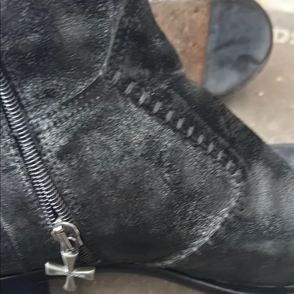 Mark Nason Black Leather Boots Rugged Style