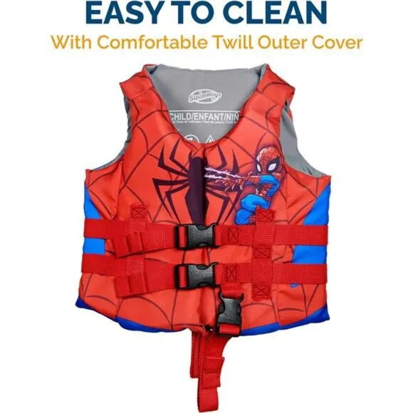 Marvel Spidey Reversible Boat, Inflatable Pool Floats and Kids Pool for Boys