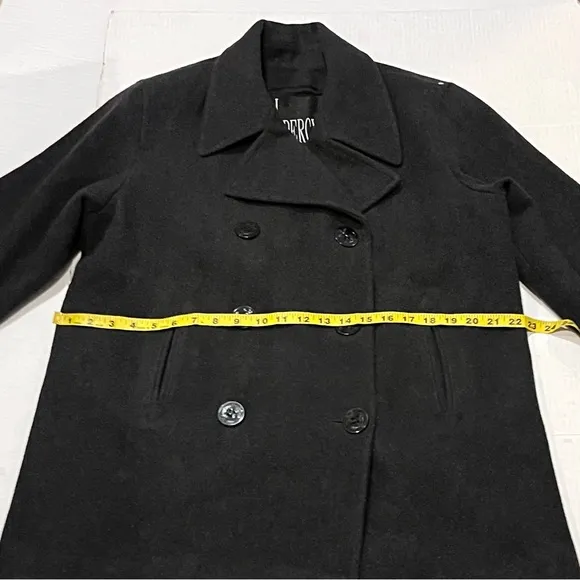 Marvin Richards x James Percy Double Breasted Wool Pea Coat