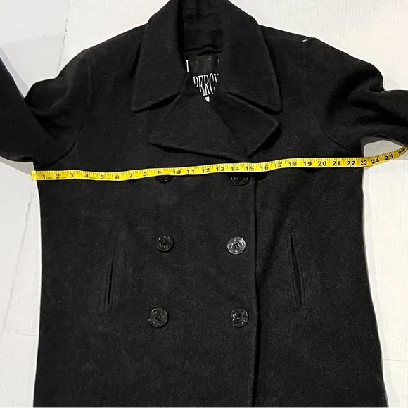 Marvin Richards x James Percy Double Breasted Wool Pea Coat